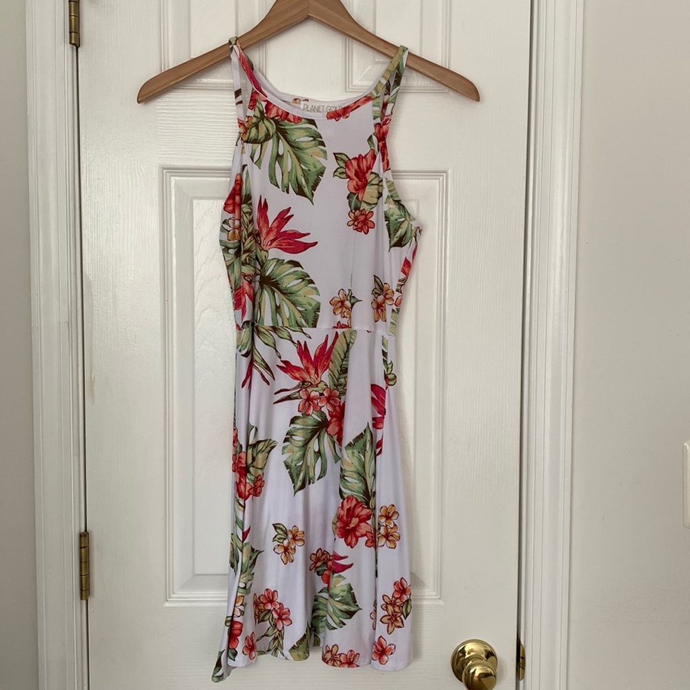 Planet Gold Floral Sundress